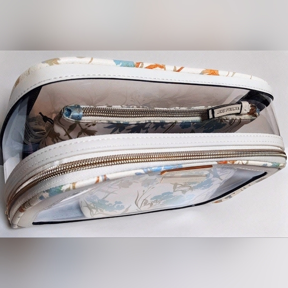 Nip luxury VS limited ed bridal triple blue floral zip bag online exclusive - Picture 7 of 8